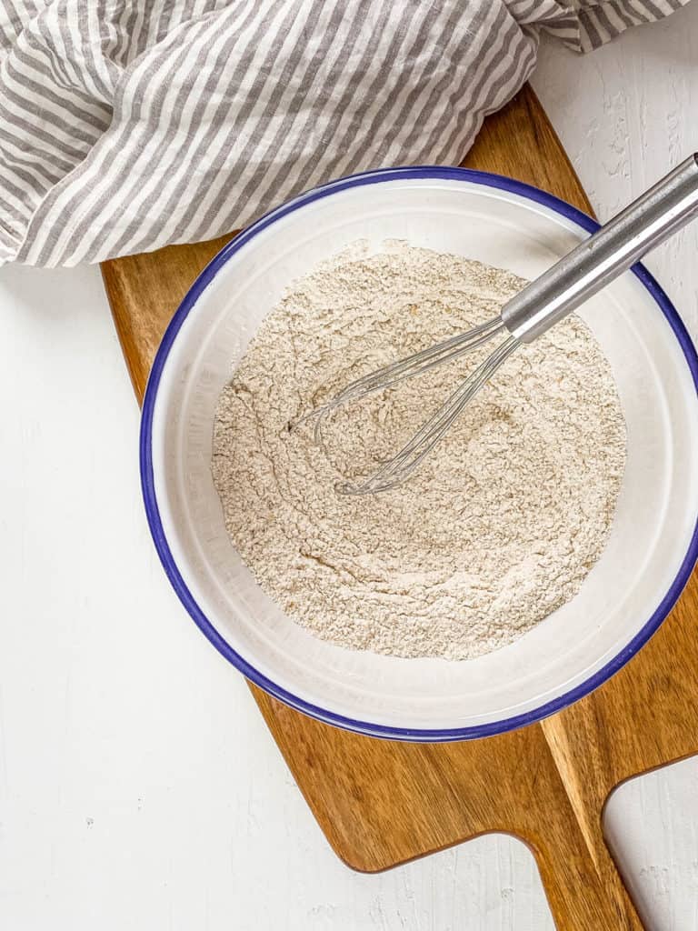 dry ingredients combined in a bowl