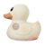 HEVEA Kawan Mini Rubber Duck – 100% Natural Rubber Baby Bath Toy – Eco Friendly, Perfect for Playing, Teething, and Bathing – Mold Free Bath Toys – Marshmallow White