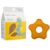 Natursutten Starfish Teether – Baby Teething Toys – Eco-Friendly Natural Rubber, PVC & 100% BPA-Free – Danish Design Baby Toys – Made in Italy Yellow