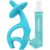 Baby Teething Toys for Babies 3-12 Months with Attachment to Clip, Mombella Elephant Baby Teether Toys 6 Month Old, Soft Silicone Infant Chew Toy 9 Months Teething Relief, Ideal Newborn Gifts, Blue