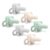 Dr. Brown’s HappyPaci 100% Silicone Baby Pacifier, Contoured One-Piece Design, Green, Cool Gray, Ecru, 0-6m, BPA-Free, 6 Pack