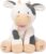 Baby GUND Buttermilk the Cow Animated Plush, Singing Stuffed Animal Sensory Toy, Sings Old MacDonald and Teaches Animal Sounds, Cream/Grey, 12”