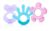 Nuby 3 Step Soothing Teether 3 Piece Set- Front, Middle, Back Teeth Teething- Pink/Purple, 3 m+