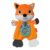 Infantino Cuddly Teether, Fox Character, 3 Textured Teething Places to Soothe Sore Gums, BPA-Free Silicone, Soft Fabric Textures to Explore, Crinkle Sounds to Discover, for Babies 0M+